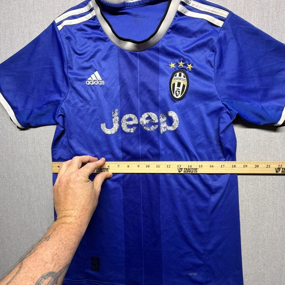 Adidas Juventus 2016-2017‎ Away Jersey Size Medium Men's Blue Jeep